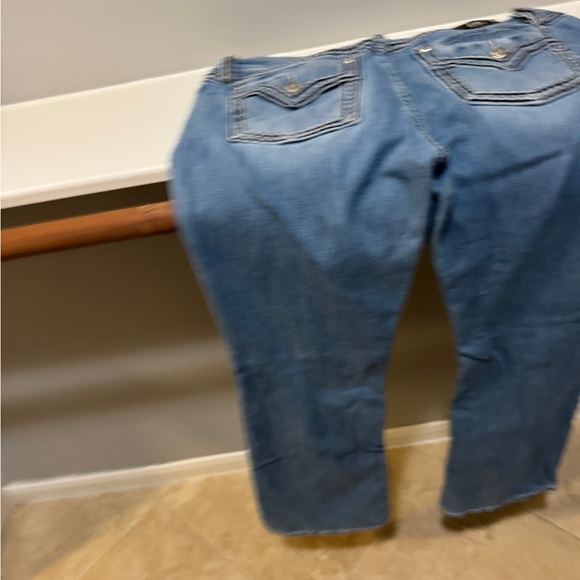 Miss Me Women's Cole Stitched Light Blue Boot Cut Jeans - Picture 5 of 5